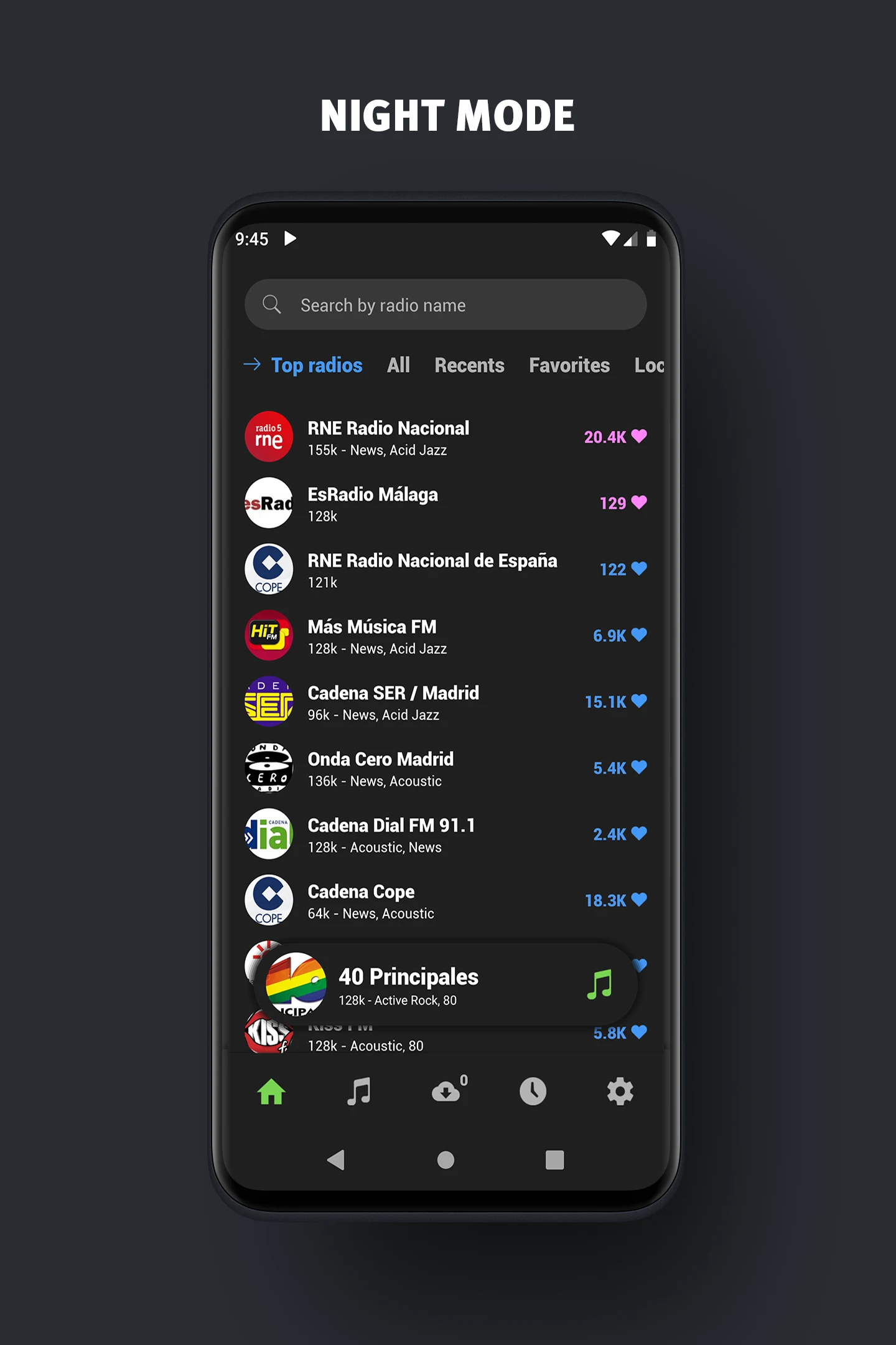 Live Spanish FM Radios screenshot